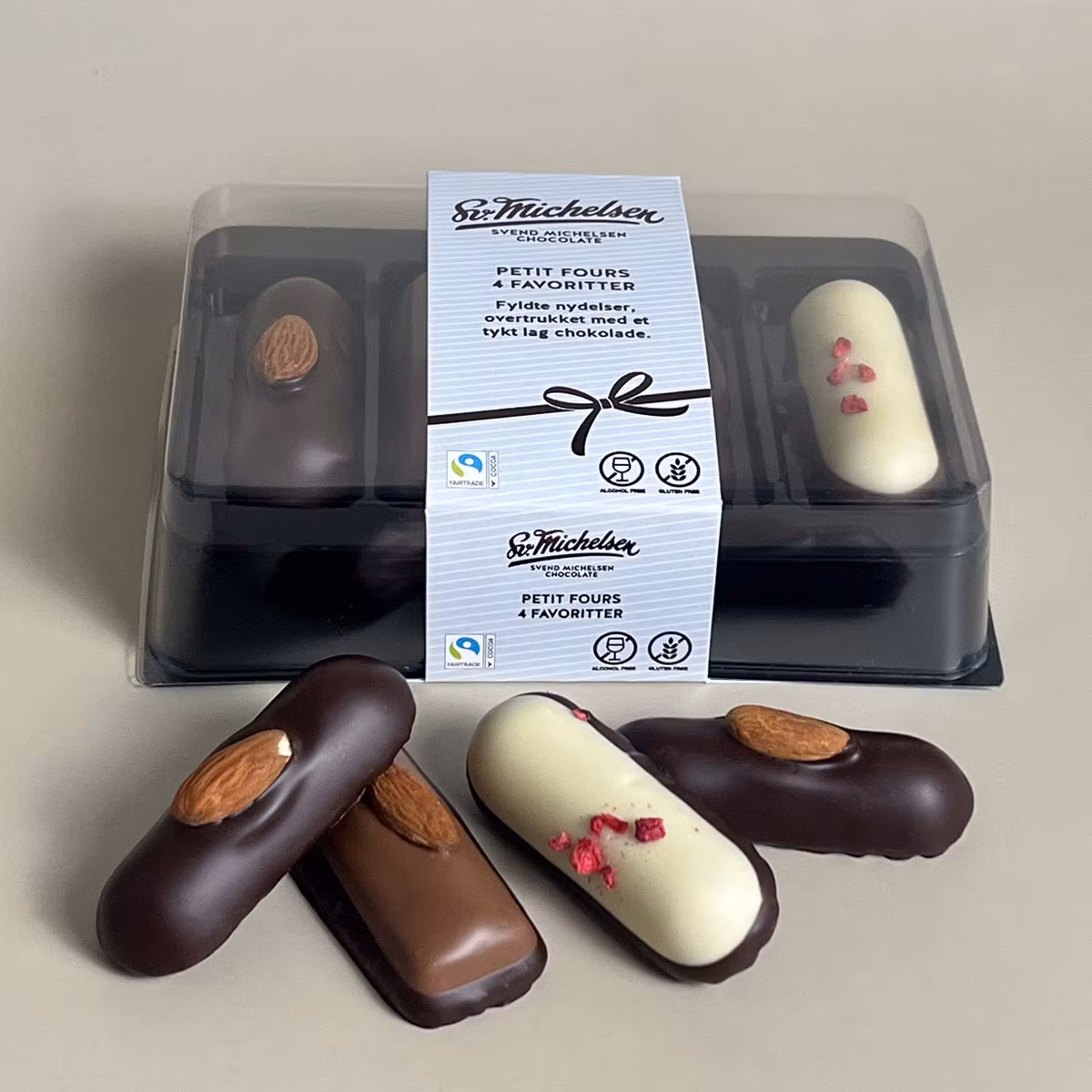 Svend Michelsen 4 petit fours, Marzipan Favorites - 100 grams