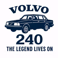 T-shirt, Swedish Car Collection - Volvo 240 "The Legend Lives On"