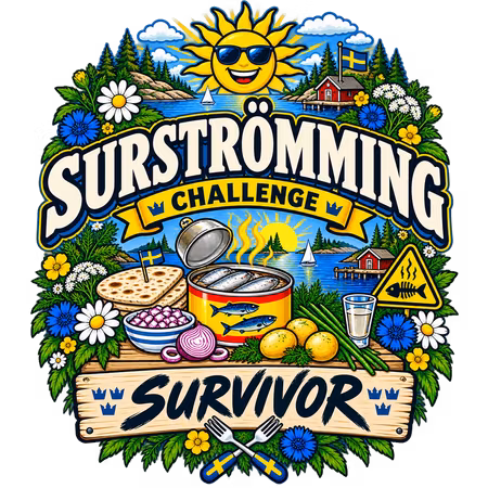 T-shirt, Surströmming Challenge Survivor