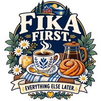 T-shirt, Fika First - Everything Else Later