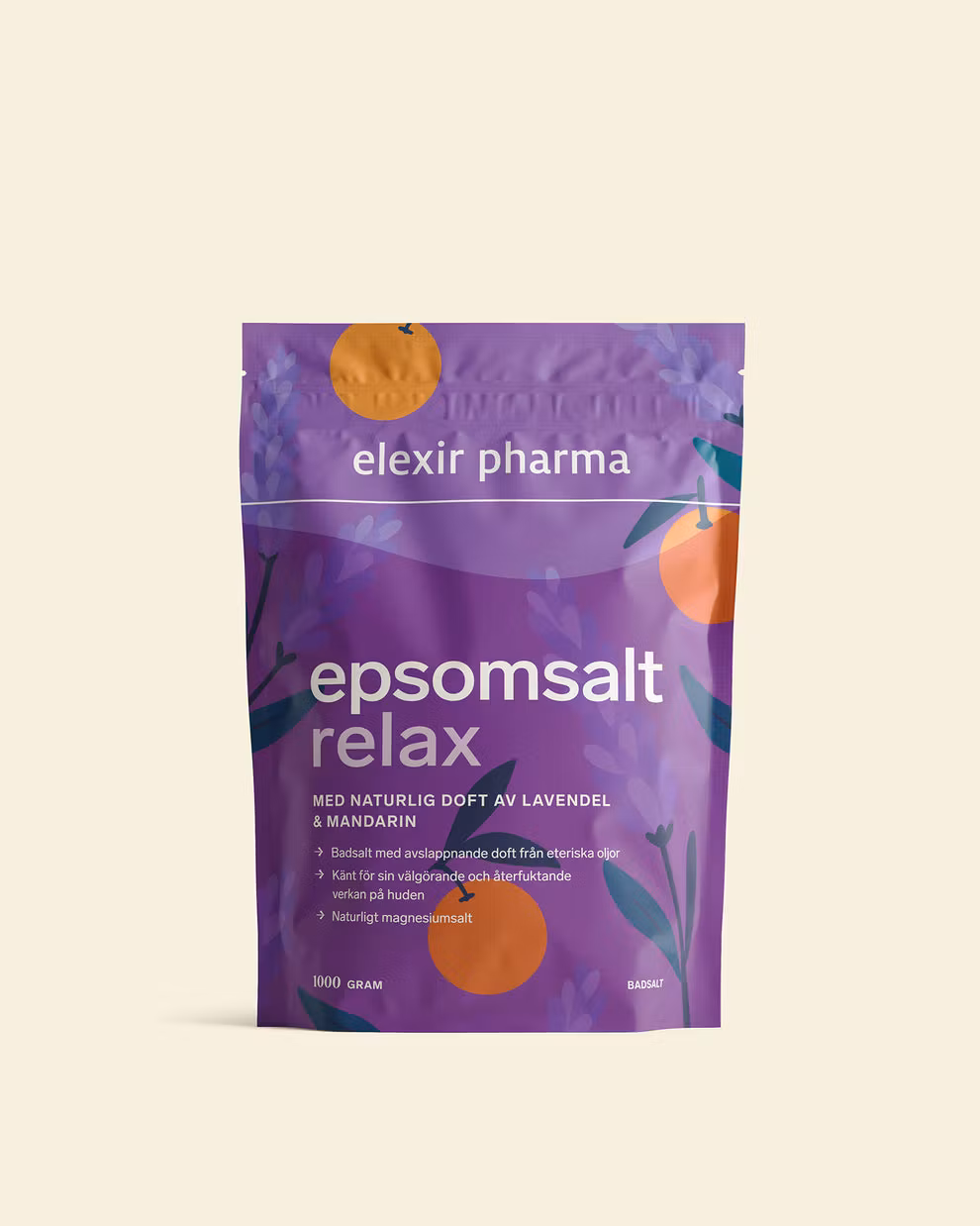 Sel d'Epsom relaxant Elexir Pharma - 1000 grammes
