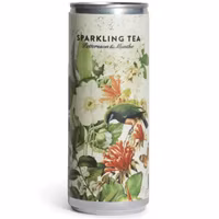 Pettersson & Munthe Sprudelnder Tee Grüner Tee & Rhabarber im Glas – 250 ml