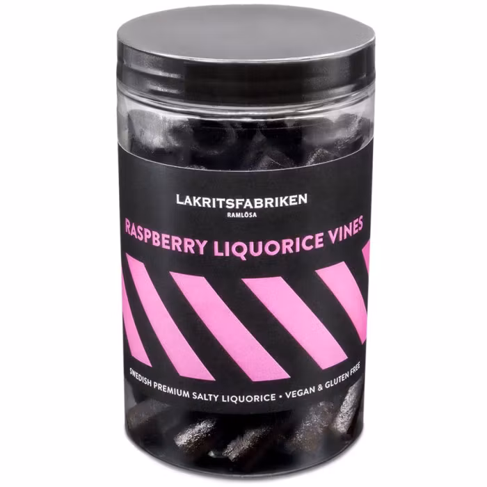 Lakritsfabriken Raspberry Liquorice Vines - 300g