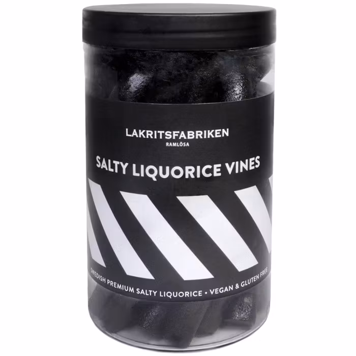 Lakritsfabriken Salty Liqourice Vines - 300g