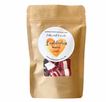 Lendelundens Old-fashioned hard candies Red & black polka - 130 grams