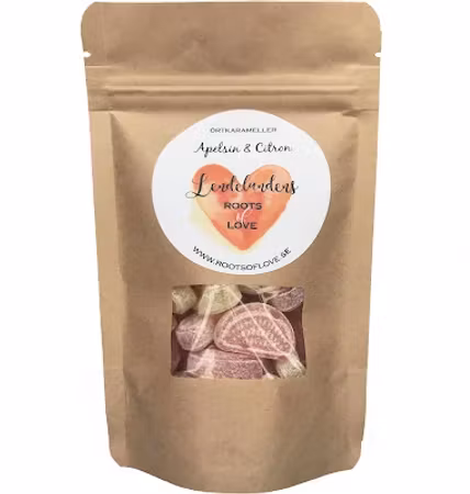 Lendelundens Orange/Lemon Herbal Lozenges - 130 grams