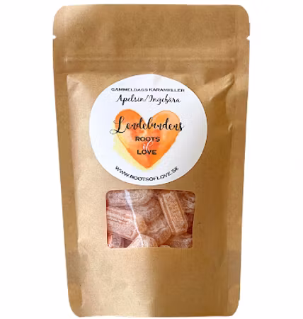 Lendelundens Herbal Lozenges Orange/Ginger - 130 grams
