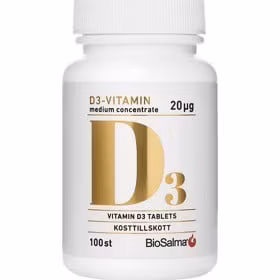 BioSalma vitamina D3 concentrato medio 20 µg - 100 pezzi
