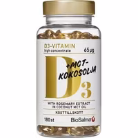 BioSalma Vitamin D3 65 µg in MCT coconut oil - 180 capsules