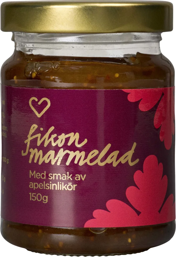 Hjärtats Christmas Fig Marmalade with Orange Liqueur - 150 g