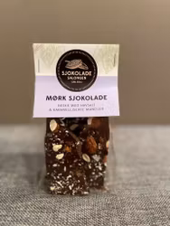 Sjokoladebrekk Mørk sjokolade mandel & havsalt