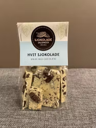 Sjokoladebrekk Hvit sjokolade med Oreo