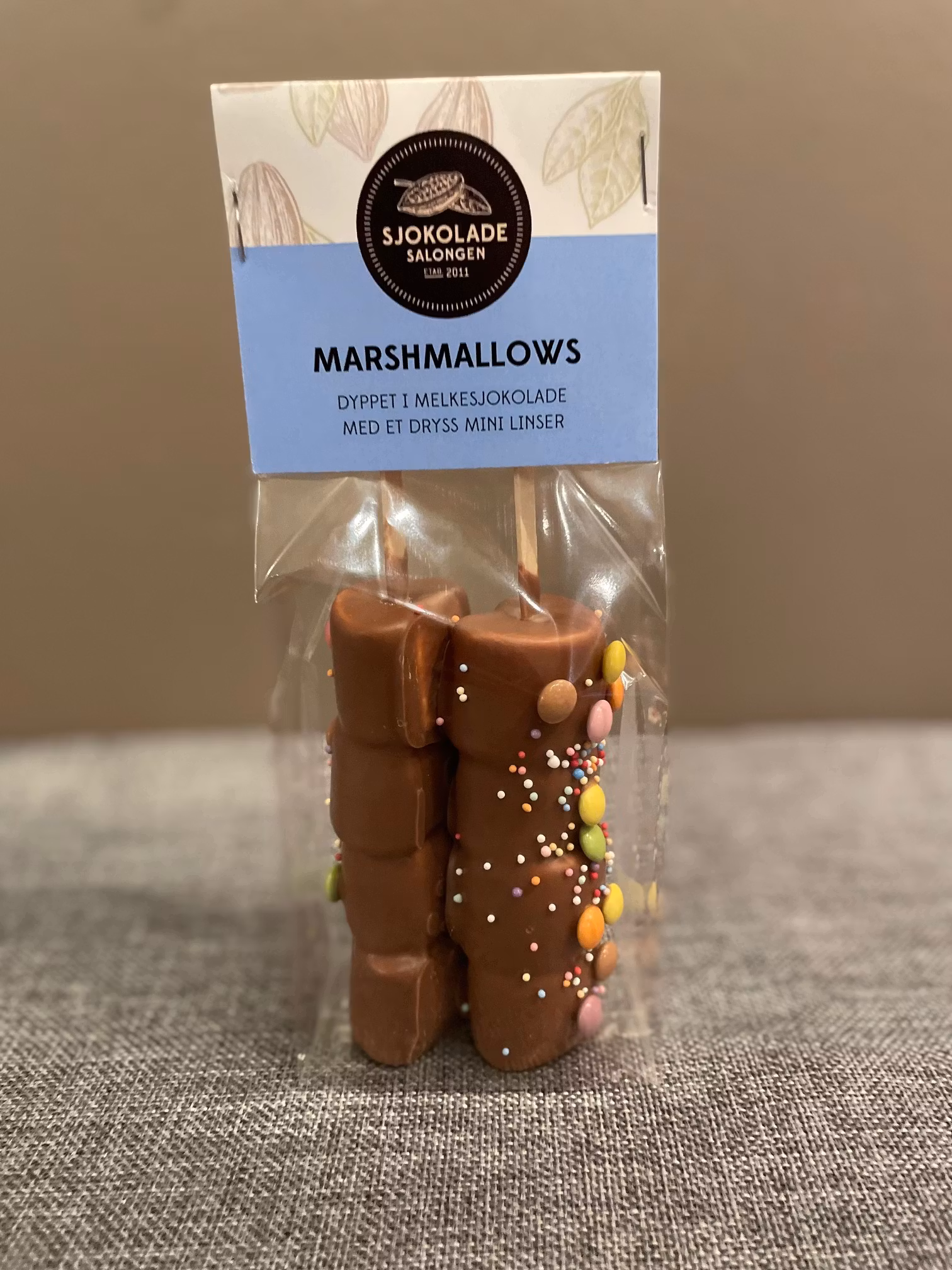 Marshmallows i sjokolade