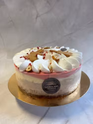 Iskake pepperkakeis - vaniljeis - bærsorbet