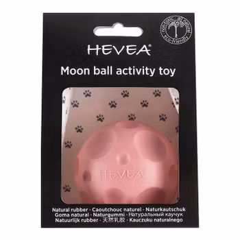 Aktiveringsleksak för hund i naturgummi Moon ball - Rosa