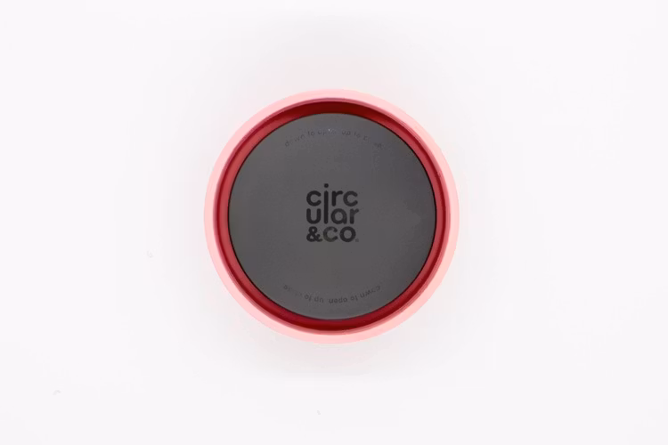 giggly pink lock till giggly pink&svart resemugg från Circular&Co