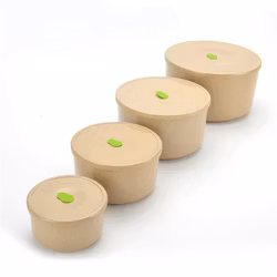 Set med förvaringslådor - runda