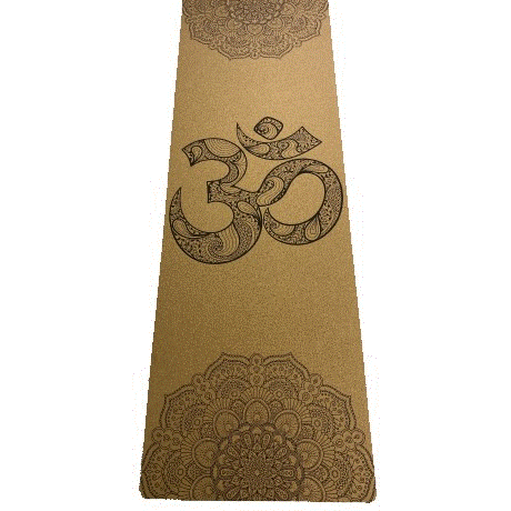 Yogamatta i naturgummi och kork