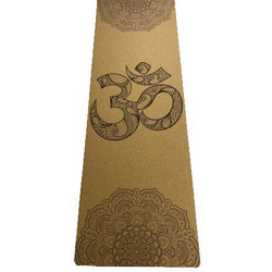 Yogamatta i naturgummi och kork