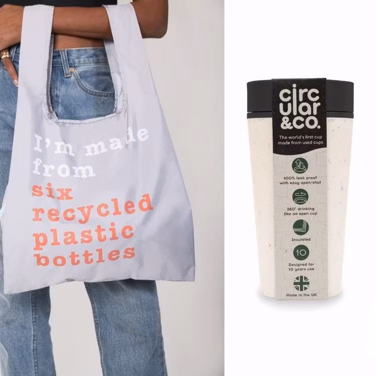 Take away mugg och shopping bag