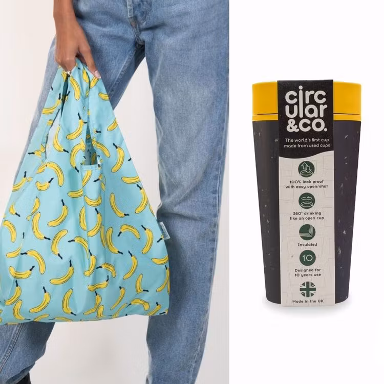 Take away mugg och shopping bag