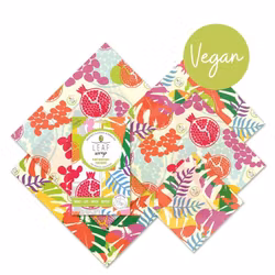 Veganska Bivaxdukar, The Tropical Collection, 5-pack