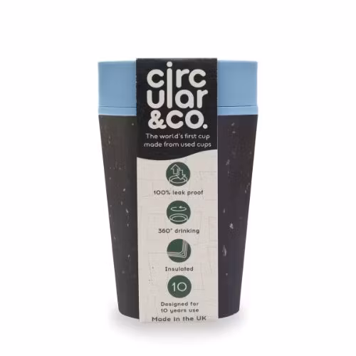 Take away mugg - Black & Faraway Blue - Circular&Co