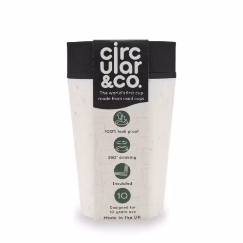 Take away mugg - Cream & Cosmic Black - Circular&Co