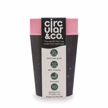 Take away mugg - Black & Giggle Pink