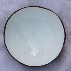 Coconut Bowl Kokosskål - glaserad vit