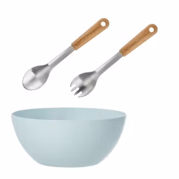 Skål med salladsbestick