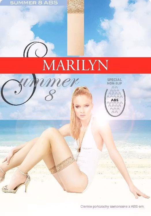 Summer 8 den Marilyn Stay-Ups 42-44 (M/L) Halkfri
