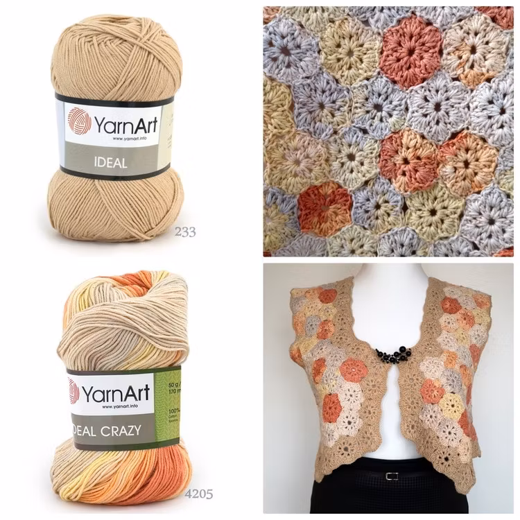 Ideal Crazy bomull YarnArt