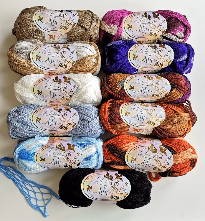 Nät volang garn Lily La Passion