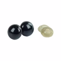 Säkerhetsögon svart 10 mm ett par