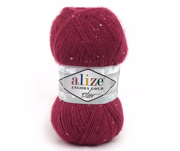 Angora Gold Star Alize med paljetter 100g