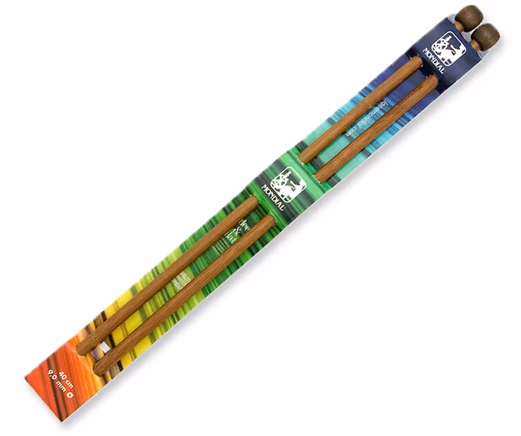 Jumperstickor av bambu 40 cm längd Mondial 5,50-10,0 mm