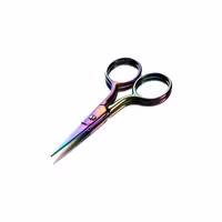 Broderisax 9 cm metall flerfärgad