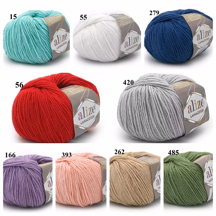 Lanacoton Bomull/Ull Alize 50g