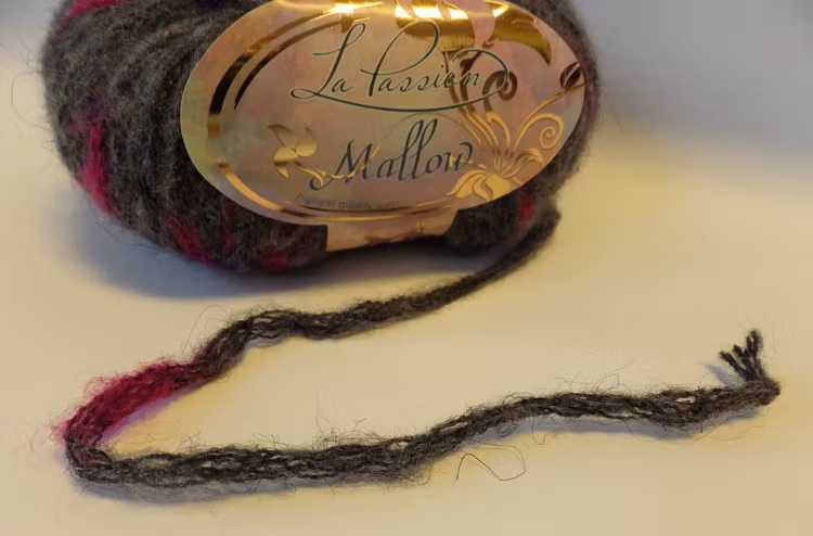Mallow tjockt garn med mohair La Passion