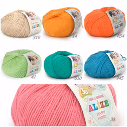 Baby Wool Alize blandgarn med ull och bambu