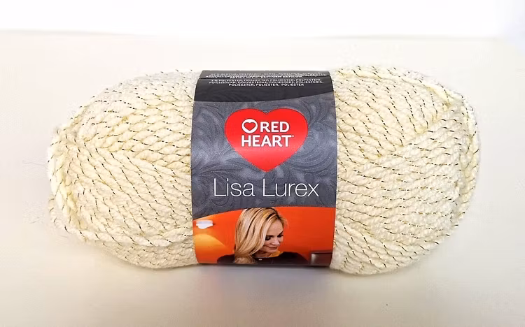 Lisa Lurex Red Heart