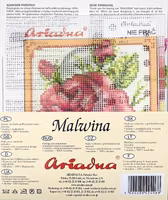 Broderikit tavla med moulinégarn Ariadna Rosa 15x15 cm