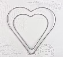 Metallring Hjärta Silver Ø28cm Knorr Prandell