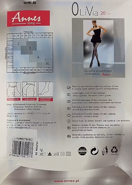 Olivia 20 Annes strumpbyxa XL (48/50)