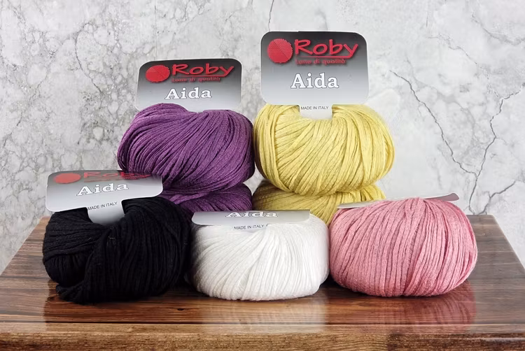 Aida bandgarn viskos/lin Roby Lane 838