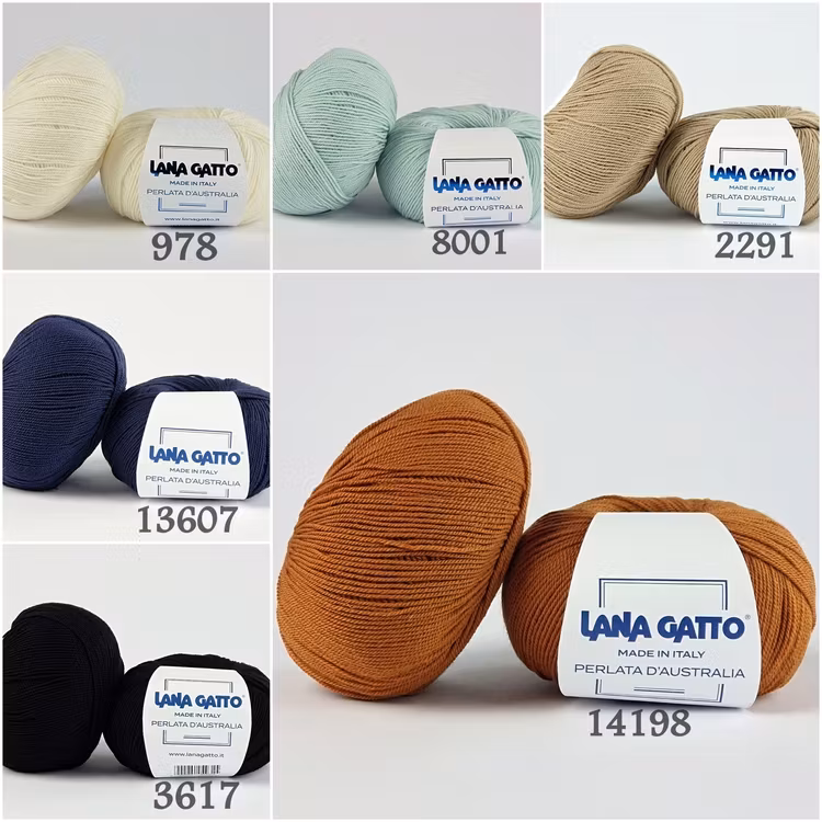 Perlata d'Australia Lana Gatto Merino
