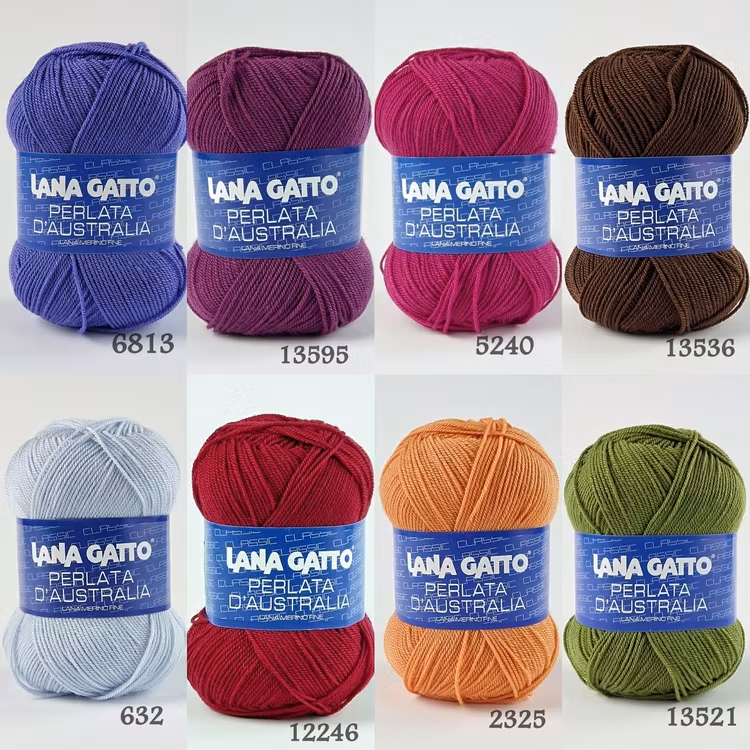 Perlata d'Australia Lana Gatto Merino