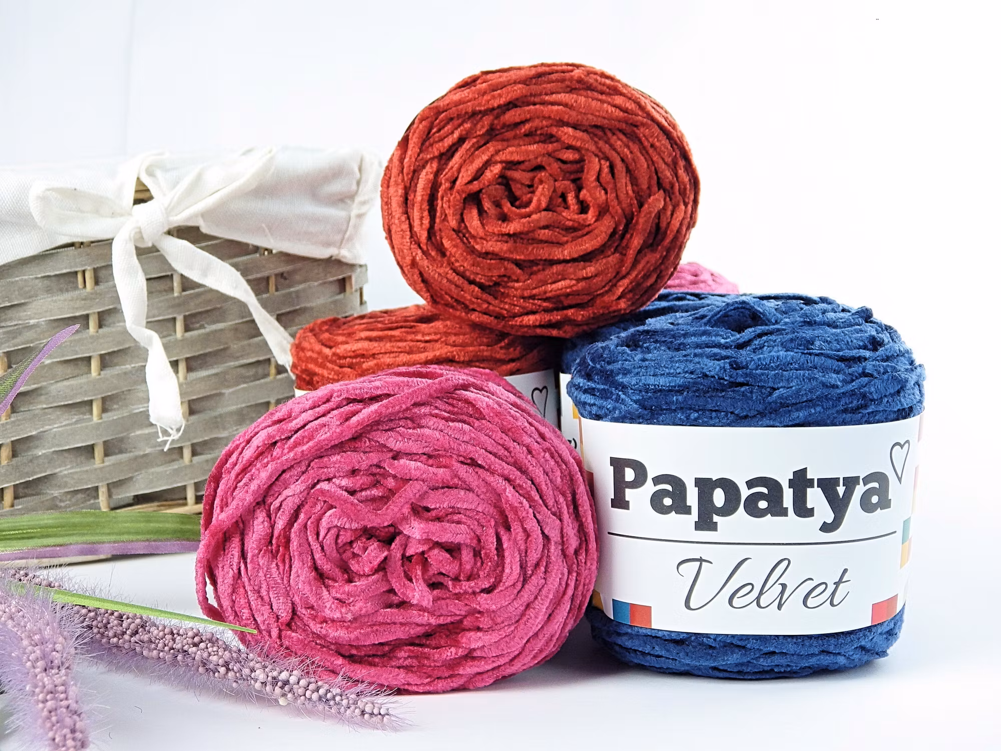 Velvet Papatya 100g tjockt garn