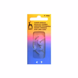 Böjda nålar 2st Pony Curved Needles 4&9